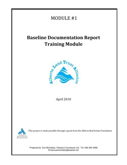 MODULE #1 Baseline Documentation Report Training Module