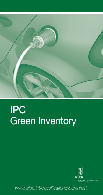 IPC Green Inventory - WIPO