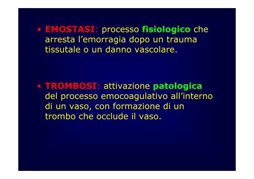 LA PROFILASSI TROMBOEMBOLICA - UniversitÃ  degli Studi del ...