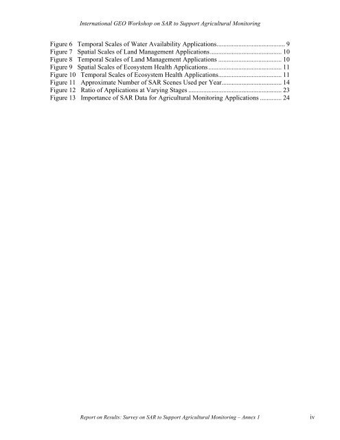 (SAR) to Support Agricultural Monitoring 2 - Group on Earth ...