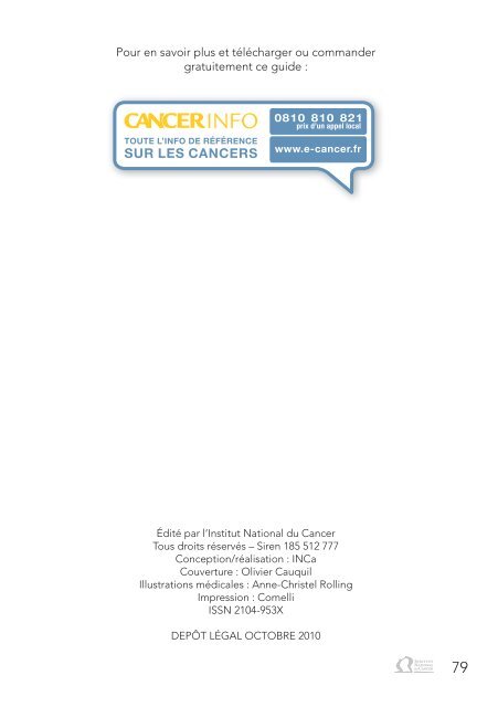 4 pages - Institut National Du Cancer