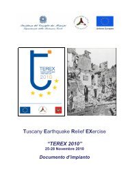 TEREX 2010 - Dipartimento della Protezione Civile