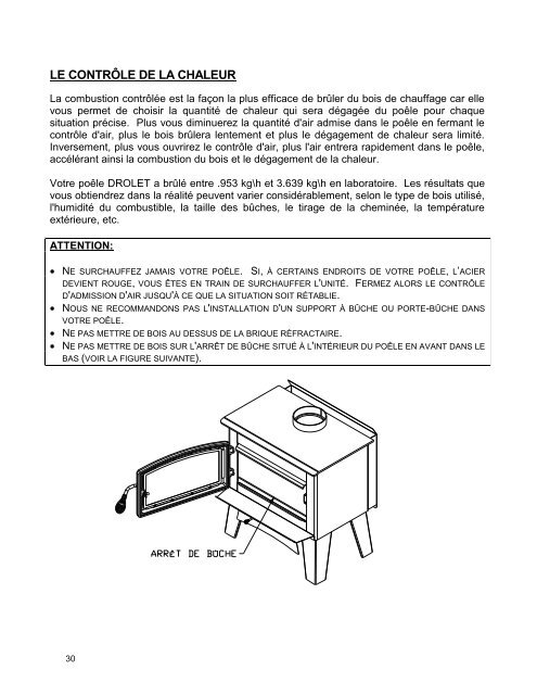 SPÃCIFICATION DES PRODUITS - Drolet