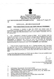Fresh empanelment of private hospitals under CGHS, Delhi and ...