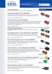 Spec Sheet: Prysmian Tube Connectors - Excel-Networking