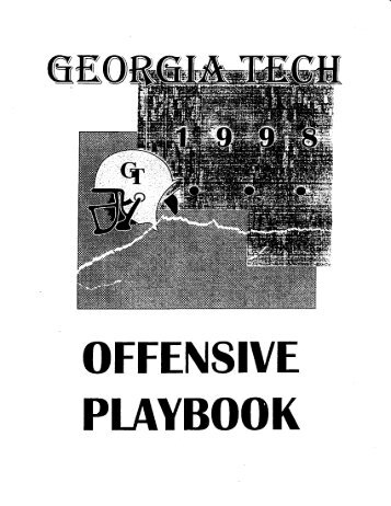 Georgia Tech Yellow Jackets Offense - 1998 - FootballXOs.com
