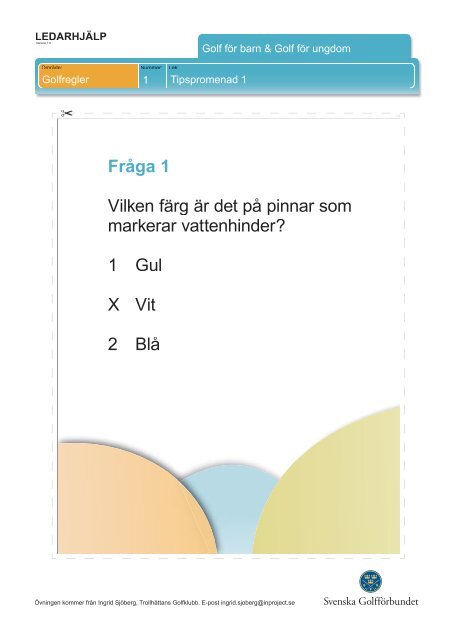 Tipspromenad - Golf.se