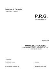 Norme Tecniche d'Attuazione - Comune di Torreglia