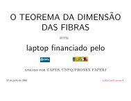 O TEOREMA DA DIMENSËAO DAS FIBRAS laptop financiado pelo