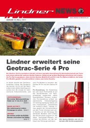 Lindner News MÃ¤rz 2011 - Lindner Traktoren