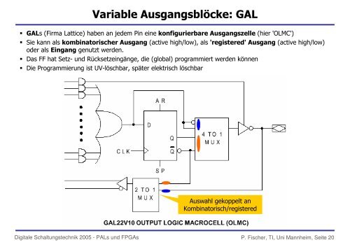 PAL, CPLD, FPGA etc. - Lehrstuhl fÃ¼r Schaltungstechnik und ...