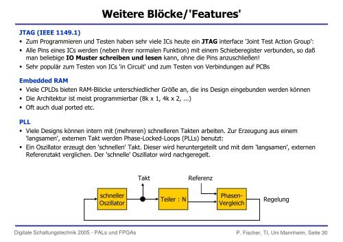 PAL, CPLD, FPGA etc. - Lehrstuhl fÃ¼r Schaltungstechnik und ...