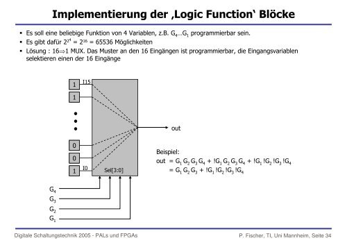 PAL, CPLD, FPGA etc. - Lehrstuhl fÃ¼r Schaltungstechnik und ...