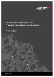 St Andrews and Panton Hill: Transport Needs Assessment - Public ...