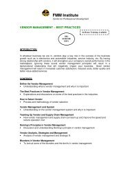 vendor management - Federation of Malaysian Manufacturers