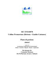 SIC IT5210078 Colline Premartane - Regione Umbria - Agricoltura e ...