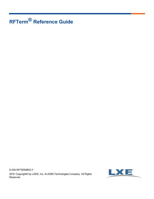 Rfterm Reference Guide Directid
