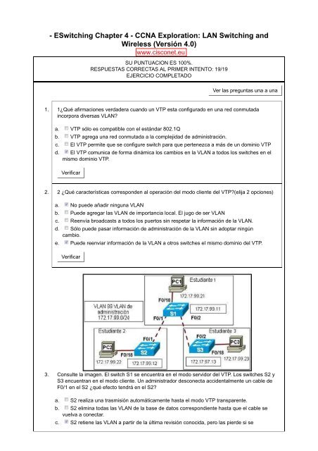 - ESwitching Chapter 4 - CCNA Exploration: LAN Switching and ...