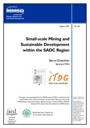 Small-scale Mining and Sustainable Development ... - CommDev