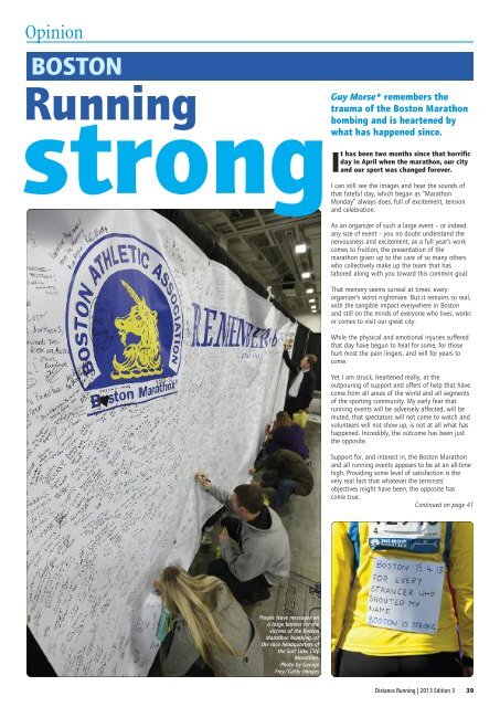 Boston - Distance Running magazine