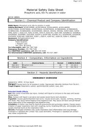 Material Safety Data Sheet