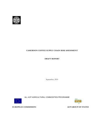CAMEROON COFFEE SUPPLY CHAIN RISK ... - aaacp