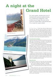 A night at the Grand Hotel - Swiss News