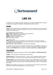 turbosound lms d6 - Audiopole