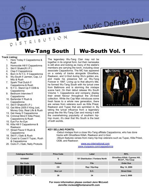 new releases - Fontana North