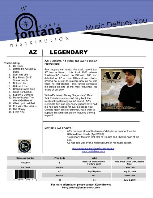 new releases - Fontana North