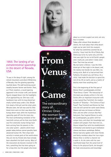 From Venus I Came - Omnec Onec