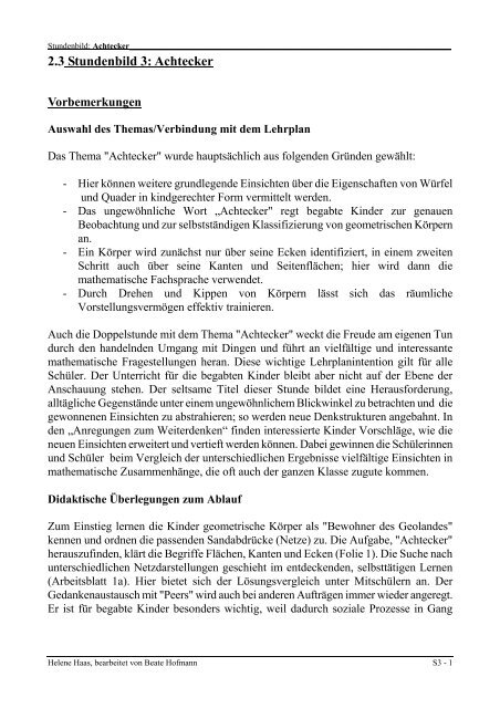 Achtecker - Staatliche Schulberatung in Bayern