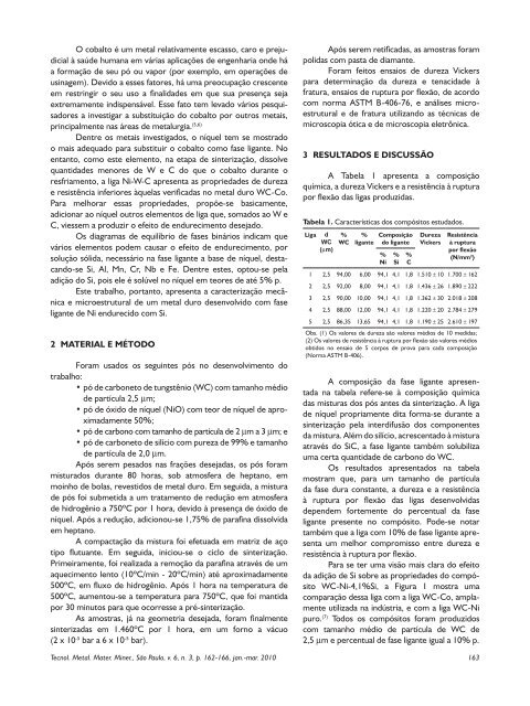 Visualizar PDF - Tecnologia em Metalurgia, Materiais e Mineração