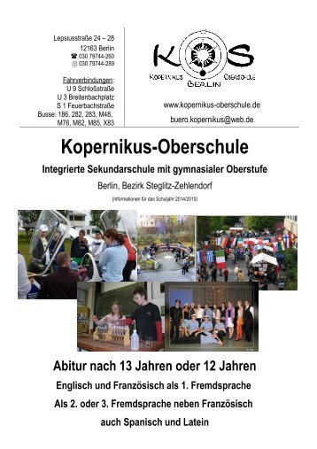 unser BEO-LEO - Kopernikus-Oberschule Berlin-Steglitz