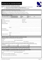 SRG 1421 Student Air Traffic Controller Licence - SCAA