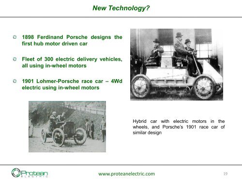 Advanced In-Wheel Electric Propulsion Technology - Protean Electric