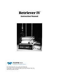 Retriever IV Fraction Collector User Manual - Isco