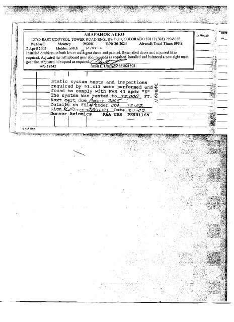 N268AC Logs.pdf - Delta Aviation LLC