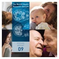 ANNUAL REPORT - Mental Health Research Institute