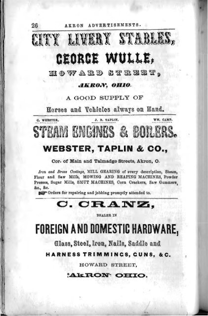 City Directory 1859 - Akron-Summit County Public Library