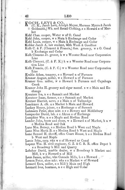 City Directory 1859 - Akron-Summit County Public Library