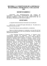 reforma a la constitucion de la republica de guatemala, decretada el ...