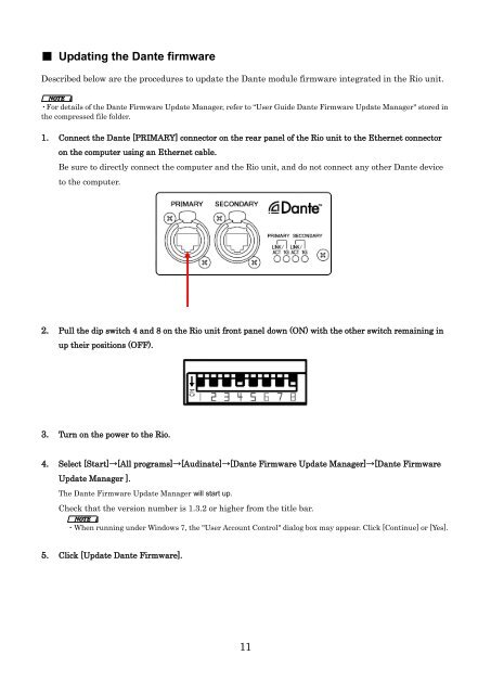 Rio3224-D/Rio1608-D Firmware Update Guide - Yamaha ...