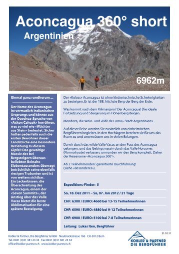 Aconcagua 360° short