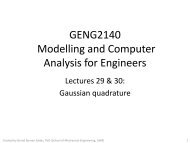 Gaussian Quadrature - Undergraduate