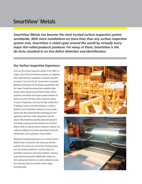 SmartView Metals - Cognex