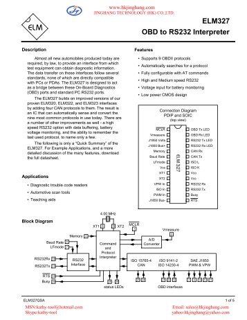 ELM327 instructions.pdf - Jinghang Technology (HK) Co.,Ltd