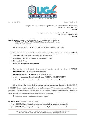 281 Pagamento prestazioni lavoro straordinario oltre le 36 ore.pdf