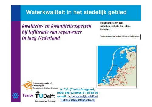 Waterkwaliteit in het stedelijk gebied - NHV.nu