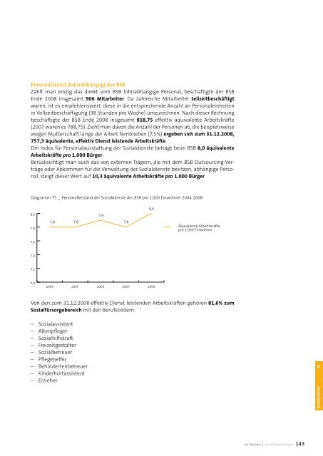 Sozialbericht 2008 - Betrieb fÃ¼r Sozialdienste Bozen